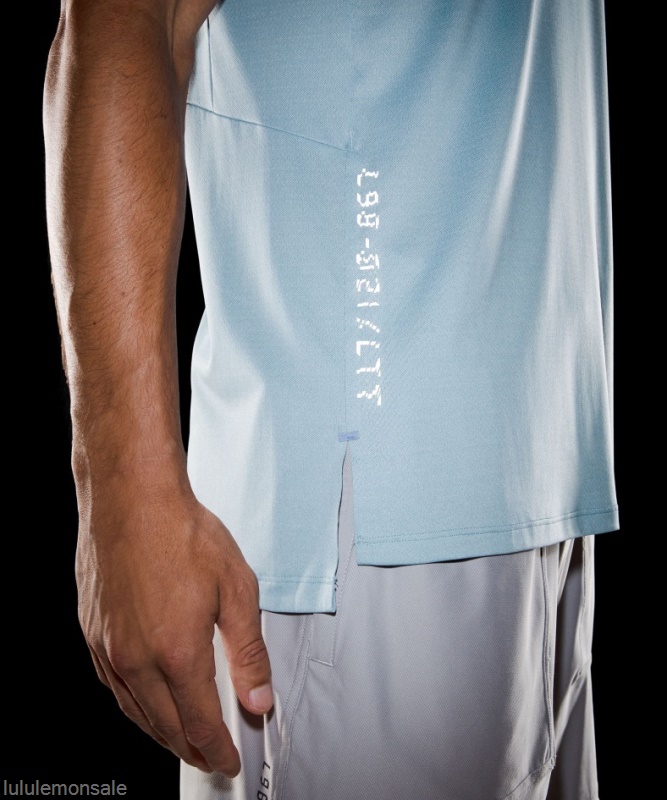 Lululemon Deutschland DELULU983 | Heathered Breeze Blue Strukturiertes Trainings-Tanktop